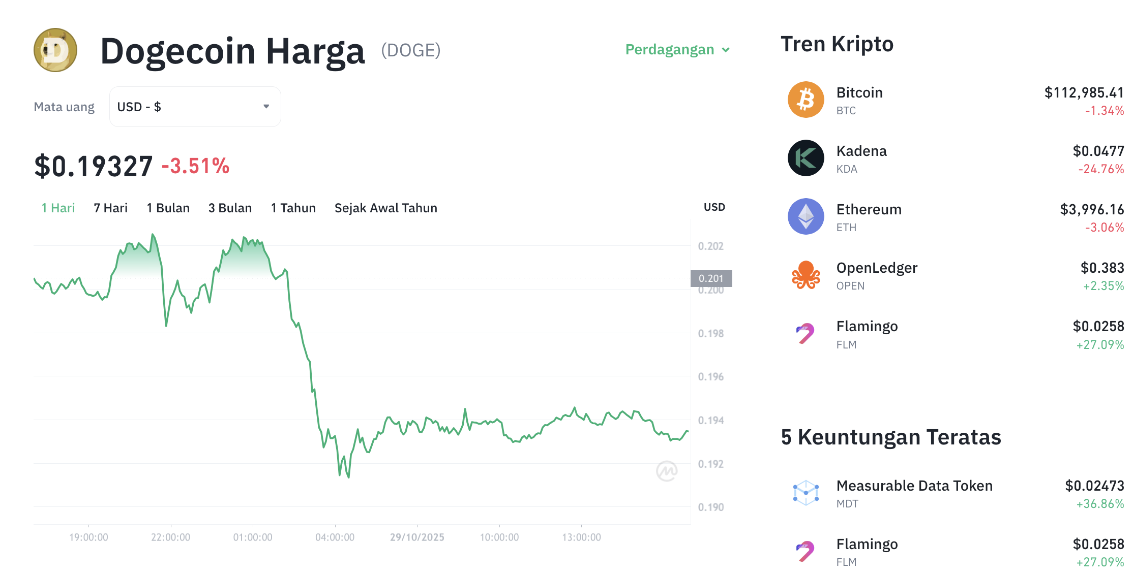 Support Kritis $0,18: Akankah DOGE Naik 67% ke $0,33?