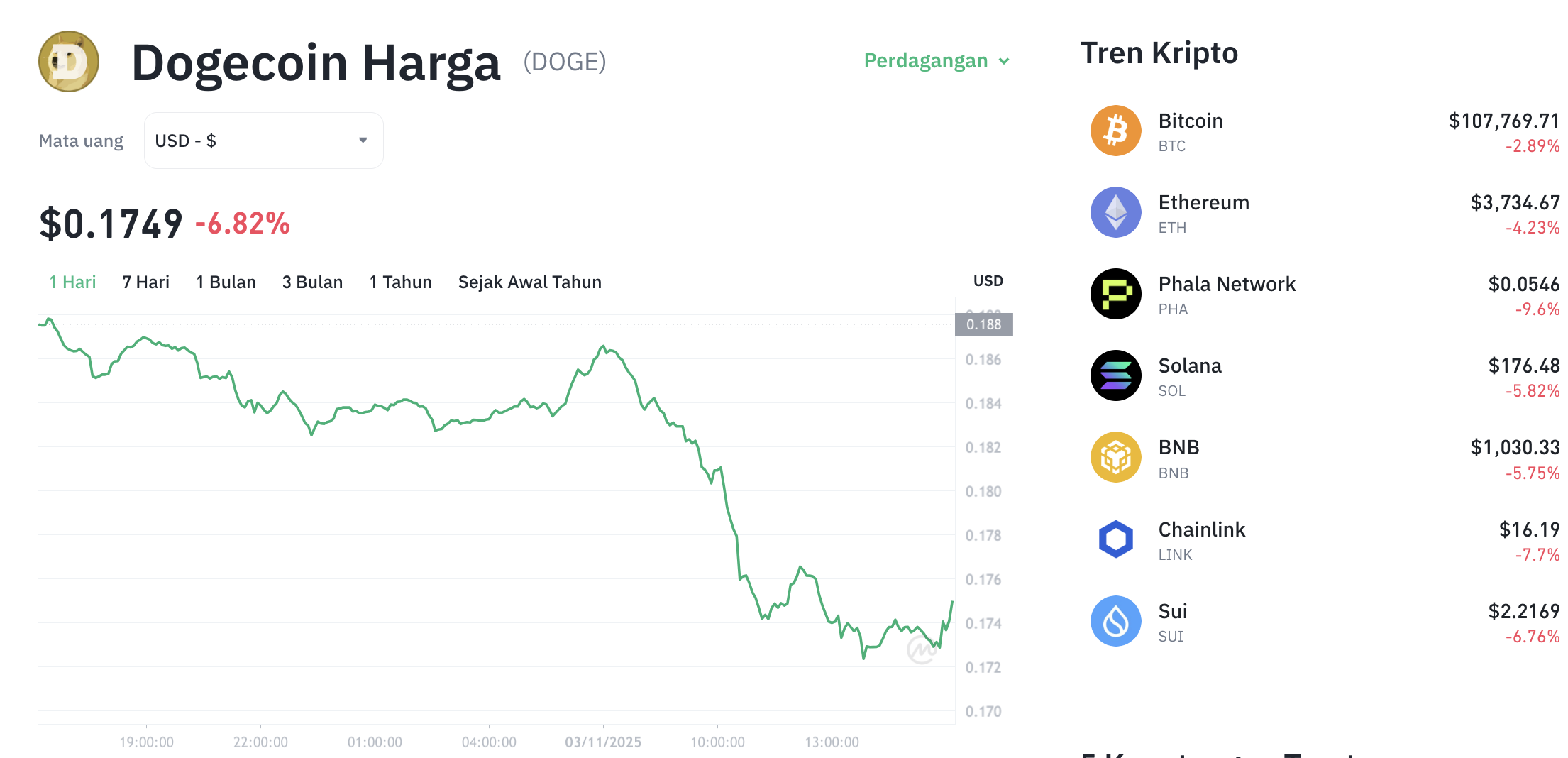 Dogecoin Terancam Ambles! $0.18 Jadi Penentu Nasib, Siap-Siap ke $0.07?