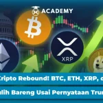 Poros Informasi 6 Sentimen Pasar Kripto Menggeliat: Bitcoin dan XRP Rebound Usai Trump Klaim Iran Ingin Berdamai
