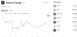 Gagal Bertahan di $105, Harga Solana Hari Ini Anjlok 3,18%: Momen Kunci di Level $100?