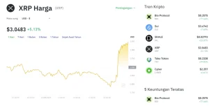 XRP Tergelincir Lagi! Harga Turun ke $1,007, Tekanan Jual Kembali Menguat