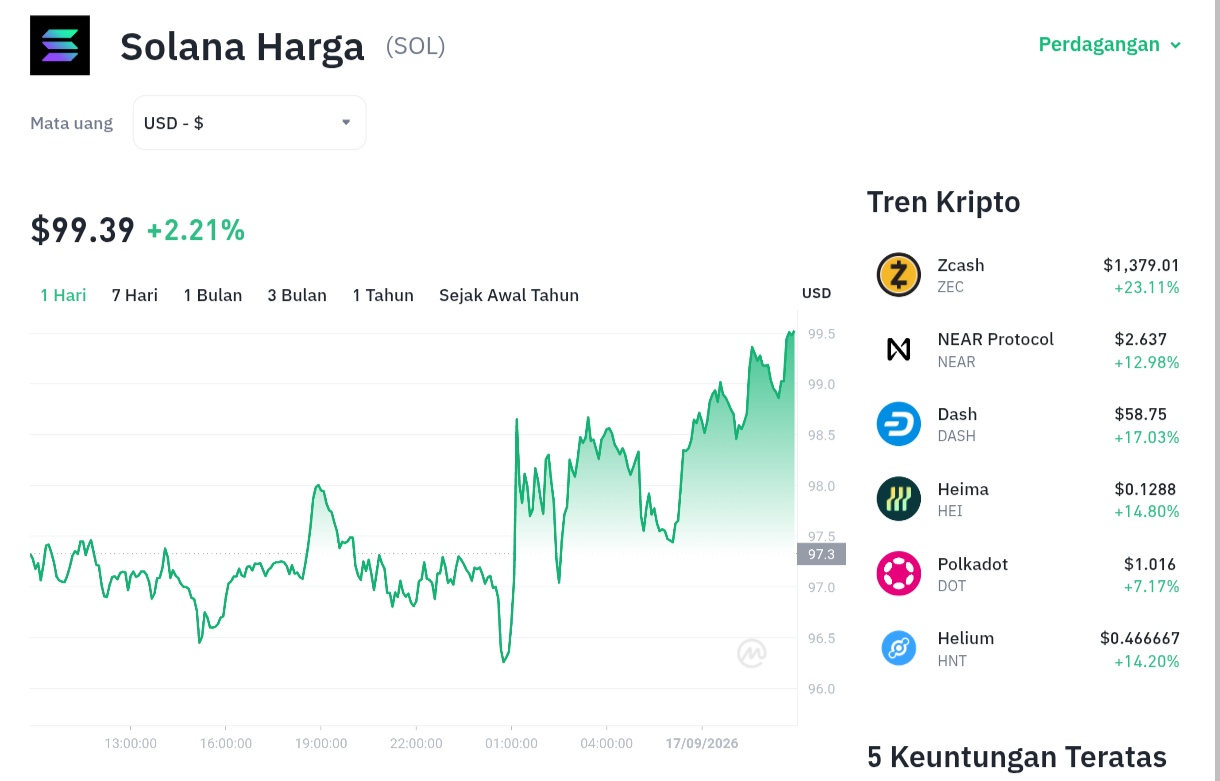 SOL Bangkit dari Keterpurukan? Level $100 Jadi Penentu!